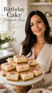Birthday Cake Cheesecake Bars