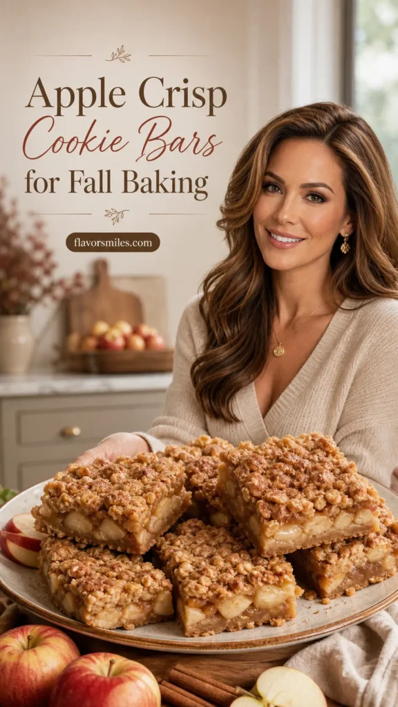 Apple Crisp Cookie Bars for Fall Baking