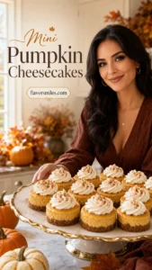 Mini Pumpkin Cheesecakes for Thanksgiving
