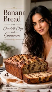 Banana Bread with Chocolate Chips and Cinnamon