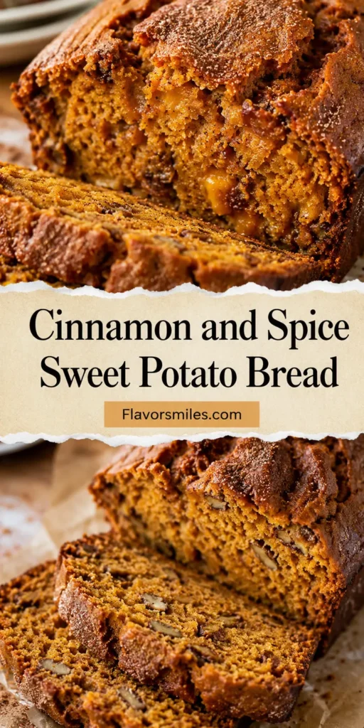 Cinnamon and Spice Sweet Potato Bread
