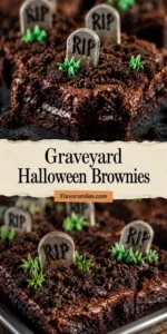 Graveyard Halloween Brownies