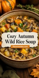 Cozy Autumn Wild Rice Soup