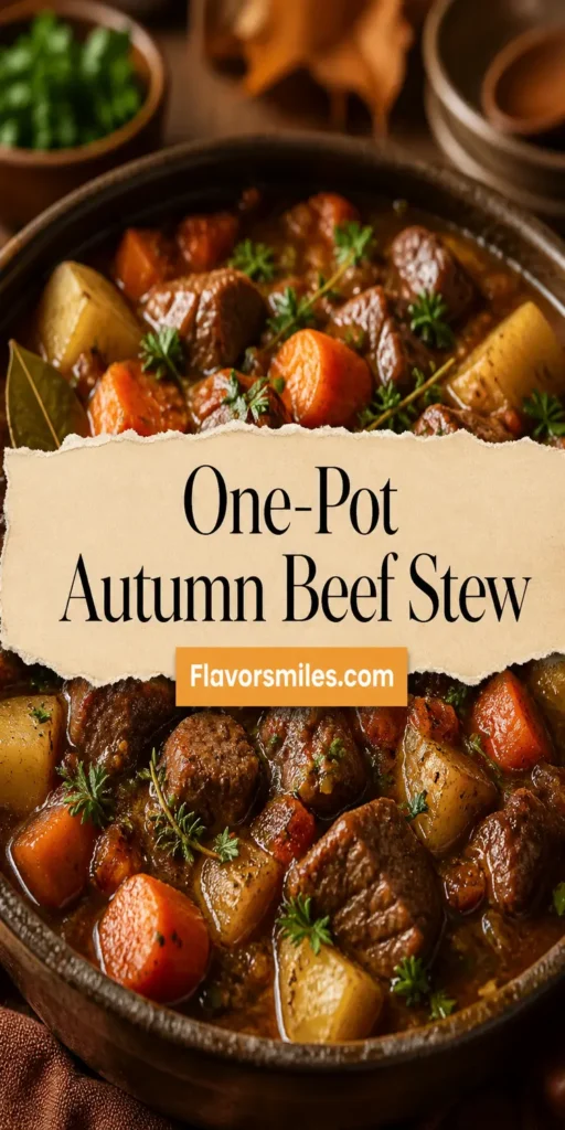 One-Pot Autumn Beef Stew – Cozy Fall Dinner Recipe