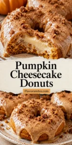 Pumpkin Cheesecake Donuts