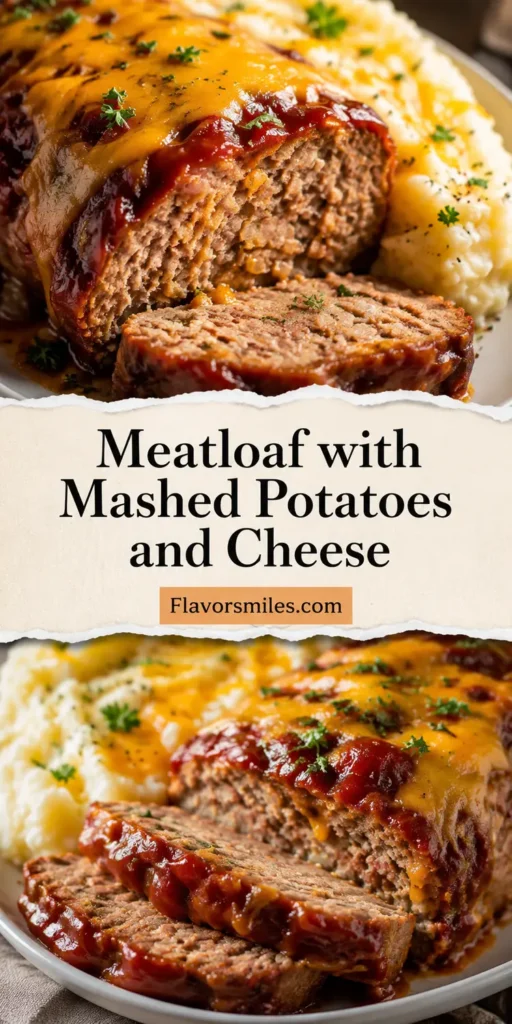 Meatloaf with Mashed Potatoes and Cheese