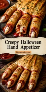 Creepy Halloween Hand Appetizer