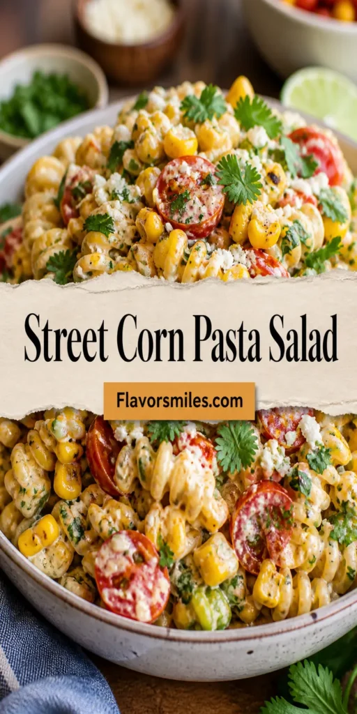 Street Corn Pasta Salad Recipe: Mexican-inspired Printable (PDF) - Etsy