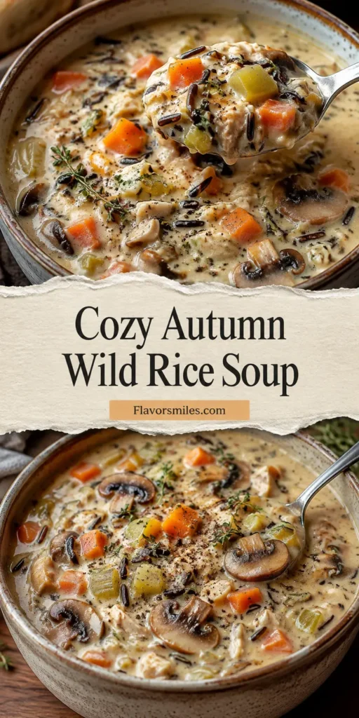 Cozy Autumn Wild Rice Soup