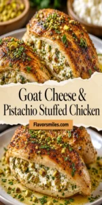 Goat Cheese and Pistachio Stuffed Chicken - Iowa Girl Eats