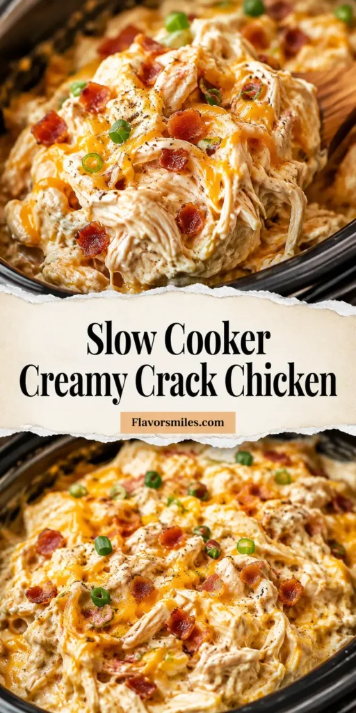 Slow Cooker Creamy Crack Chicken