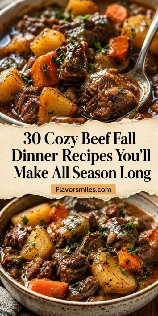 30 Cozy Beef Fall Dinner Recipes You’ll Make All Season Long