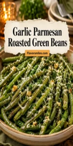 Garlic Parmesan Roasted Green Beans