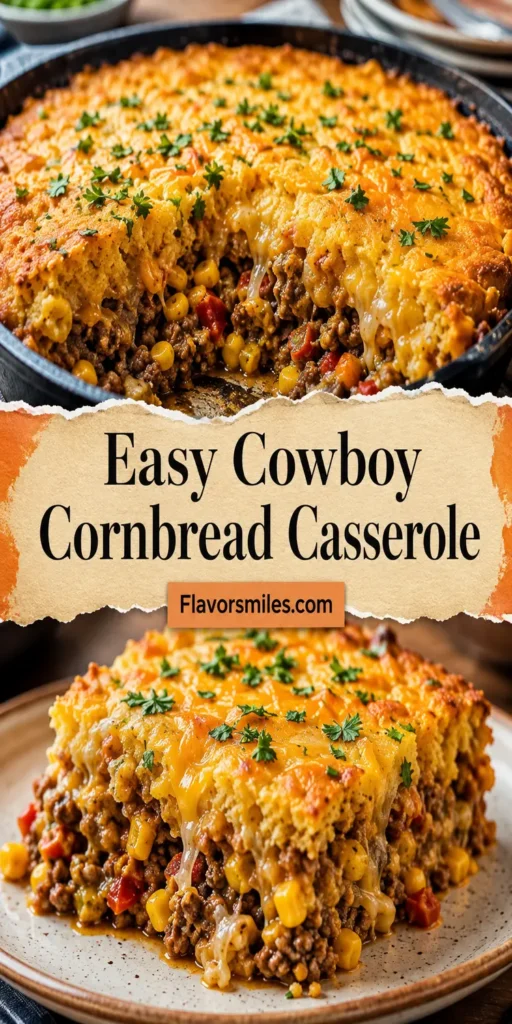 Easy Cowboy Cornbread Casserole | Practically Homemade