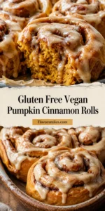Gluten Free Vegan Pumpkin Cinnamon Rolls
