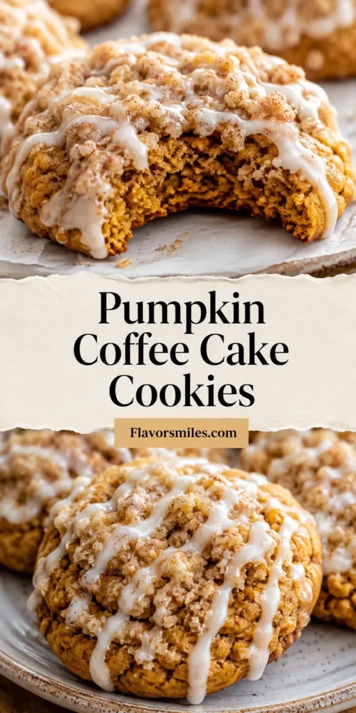 Pumpkin Coffee Cake Cookies