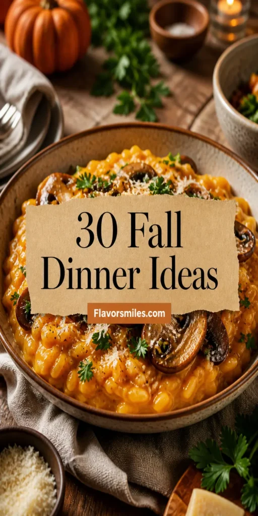 30 Fall Dinner Ideas for November: A Cozy Meal Plan
