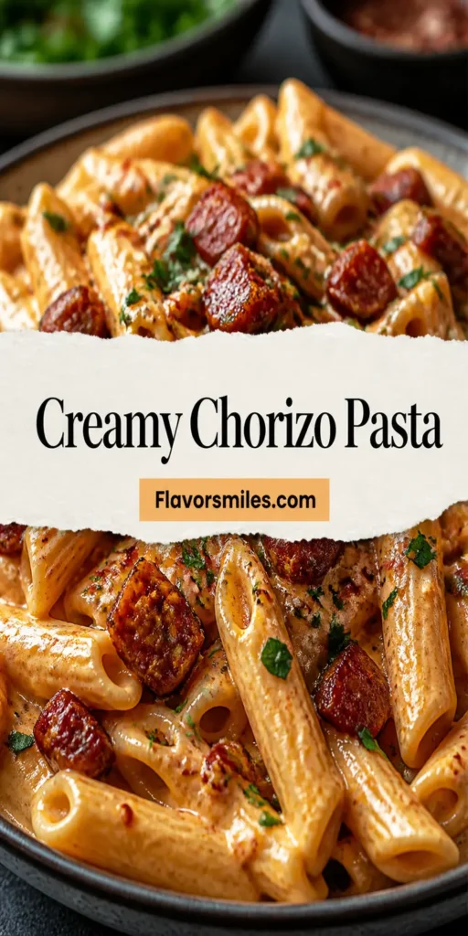Creamy Chorizo Pasta