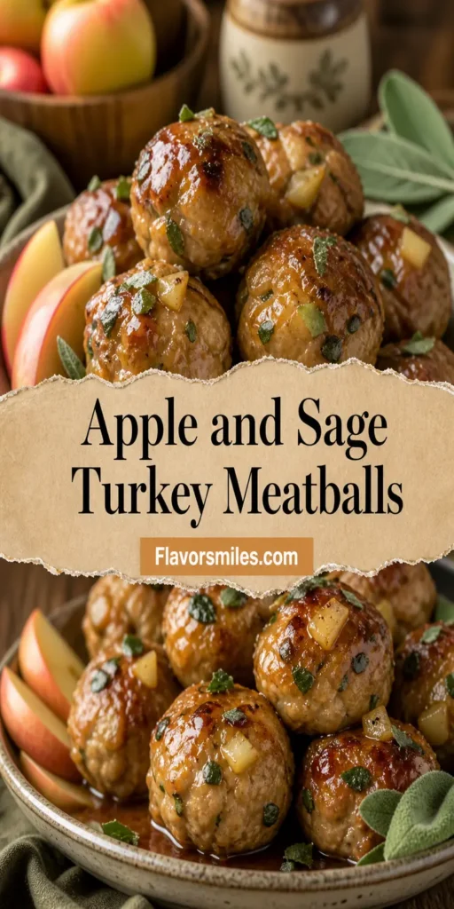 Apple and Sage Turkey Meatballs – Perfect for Fall