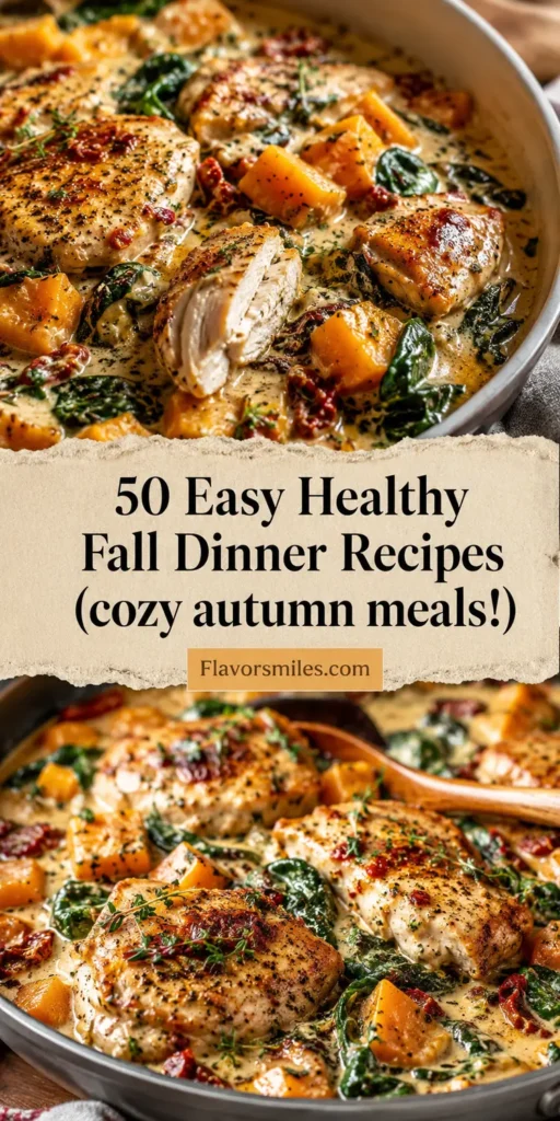50 Easy Healthy Fall Dinner Recipes (cozy autumn meals!)