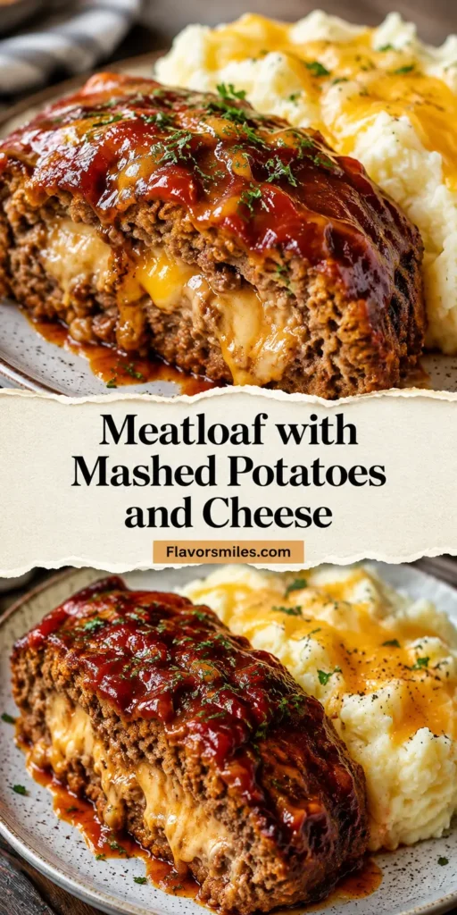 Meatloaf with Mashed Potatoes and Cheese
