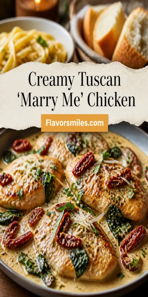 Creamy Tuscan 'Marry Me' Chicken