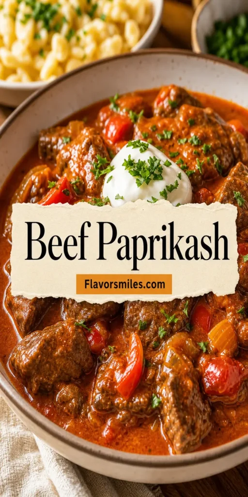Beef Paprikash - The Jam Jar Kitchen