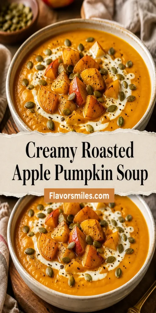 Creamy Roasted Apple Pumpkin Soup