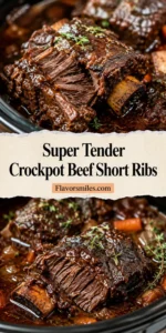 Super Tender Crockpot Beef Short Ribs