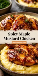 Spicy Maple Mustard Chicken with Creamy Polenta - The Original Dish