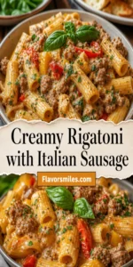 Does a Creamy Rigatoni with Italian Sausage Sound Like Your Next Dinner?