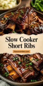 SLOW COOKER SHORT RIBS + WonkyWonderful