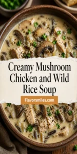 Creamy Mushroom Chicken and Wild Rice Soup