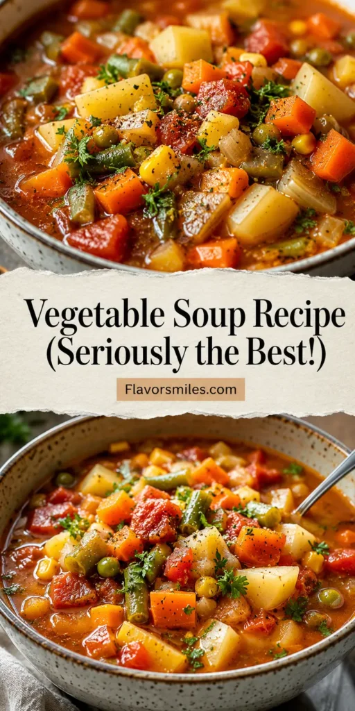 Vegetable Soup Recipe (Seriously the Best!)