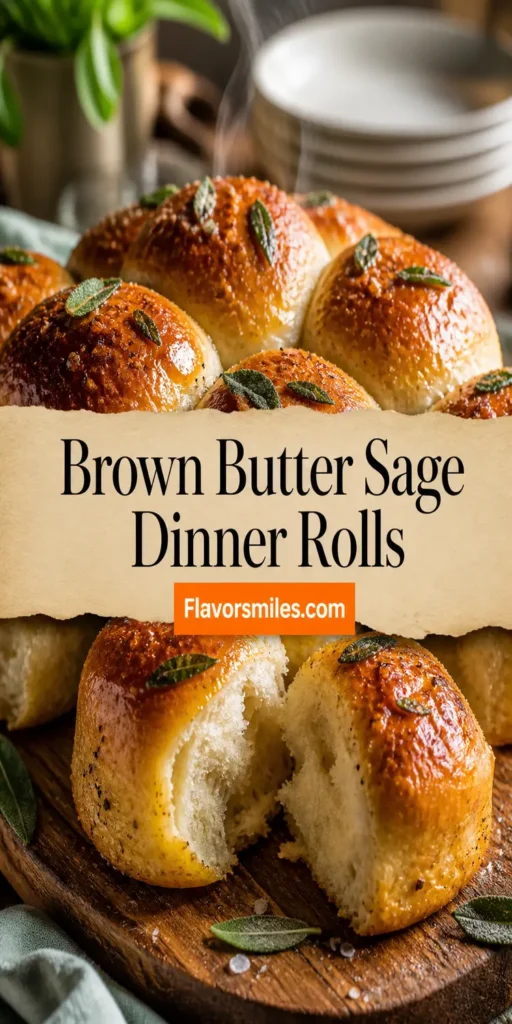 Brown Butter Sage Dinner Rolls