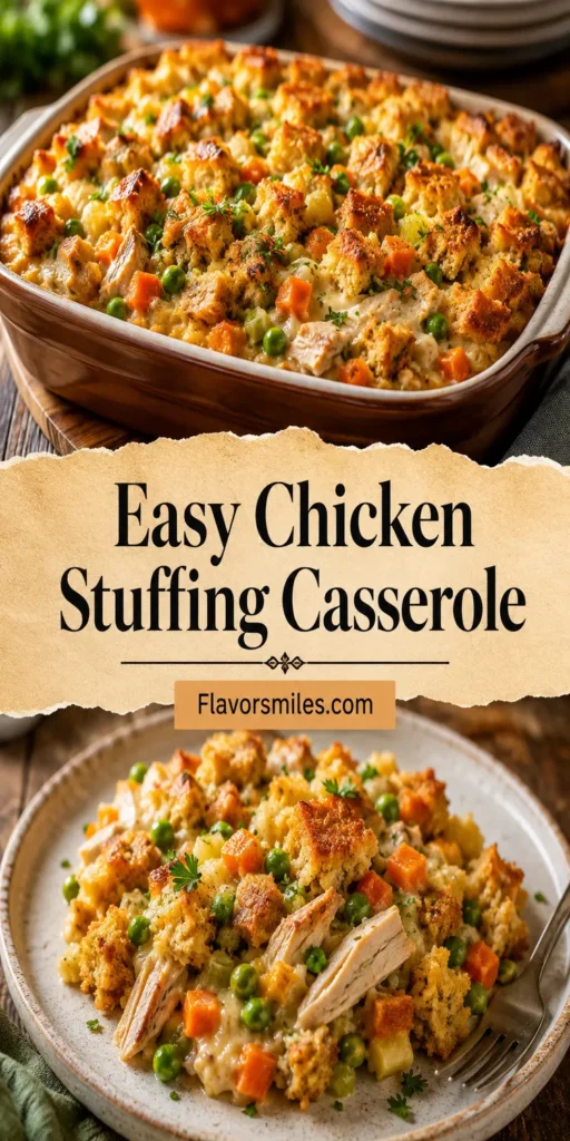 Easy Chicken Stuffing Casserole for a Cozy Family Dinner