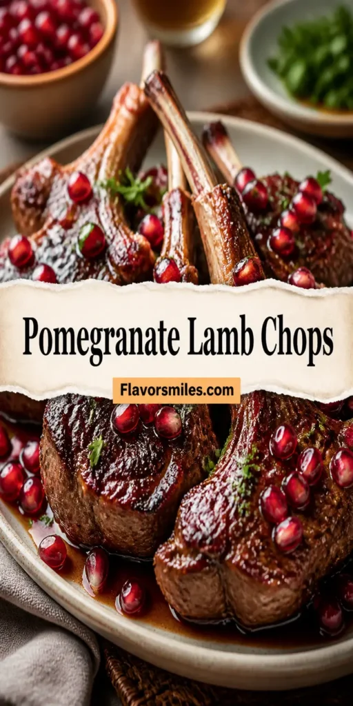 Fancy Pomegranate Lamb Chops