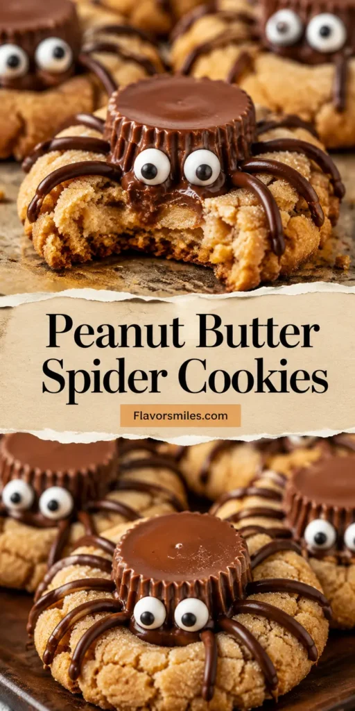 Peanut Butter Spider Cookies