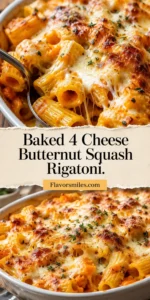 Baked 4 Cheese Butternut Squash Rigatoni.