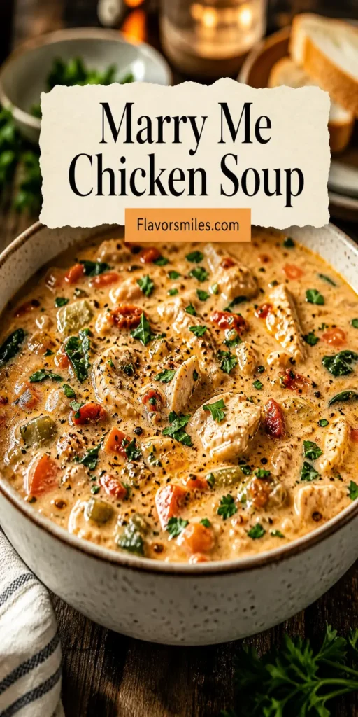Rich, Creamy Marry Me Chicken Soup