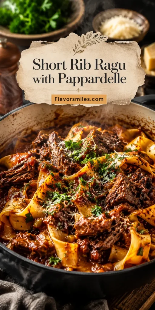 Dutch Oven Short Rib Ragu with Pappardelle