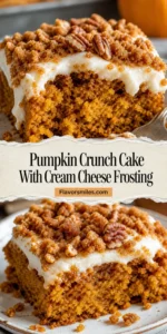 Pumpkin Crunch Cake With Cream Cheese Frosting