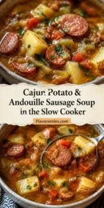 Cajun Potato & Andouille Sausage Soup in the Slow Cooker