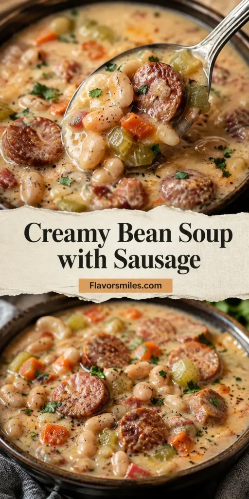 Creamy Bean Soup with Sausage