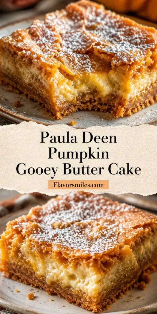 Paula Deen Pumpkin Gooey Butter Cake