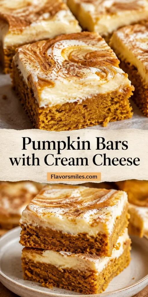 Pumpkin Bars with Cream Cheese