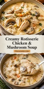 Creamy Rotisserie Chicken & Mushroom Soup