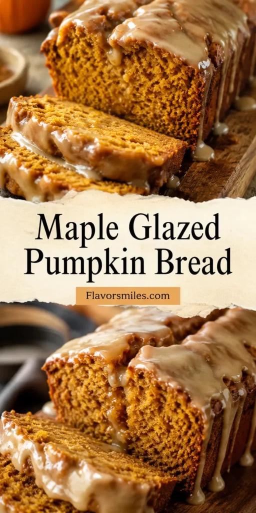Maple Glazed Pumpkin Bread