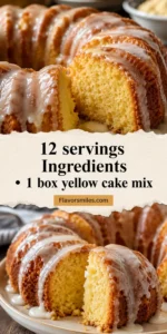 12 servings Ingredients • 1 box yellow cake mix