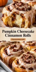 Pumpkin Cheesecake Cinnamon Rolls